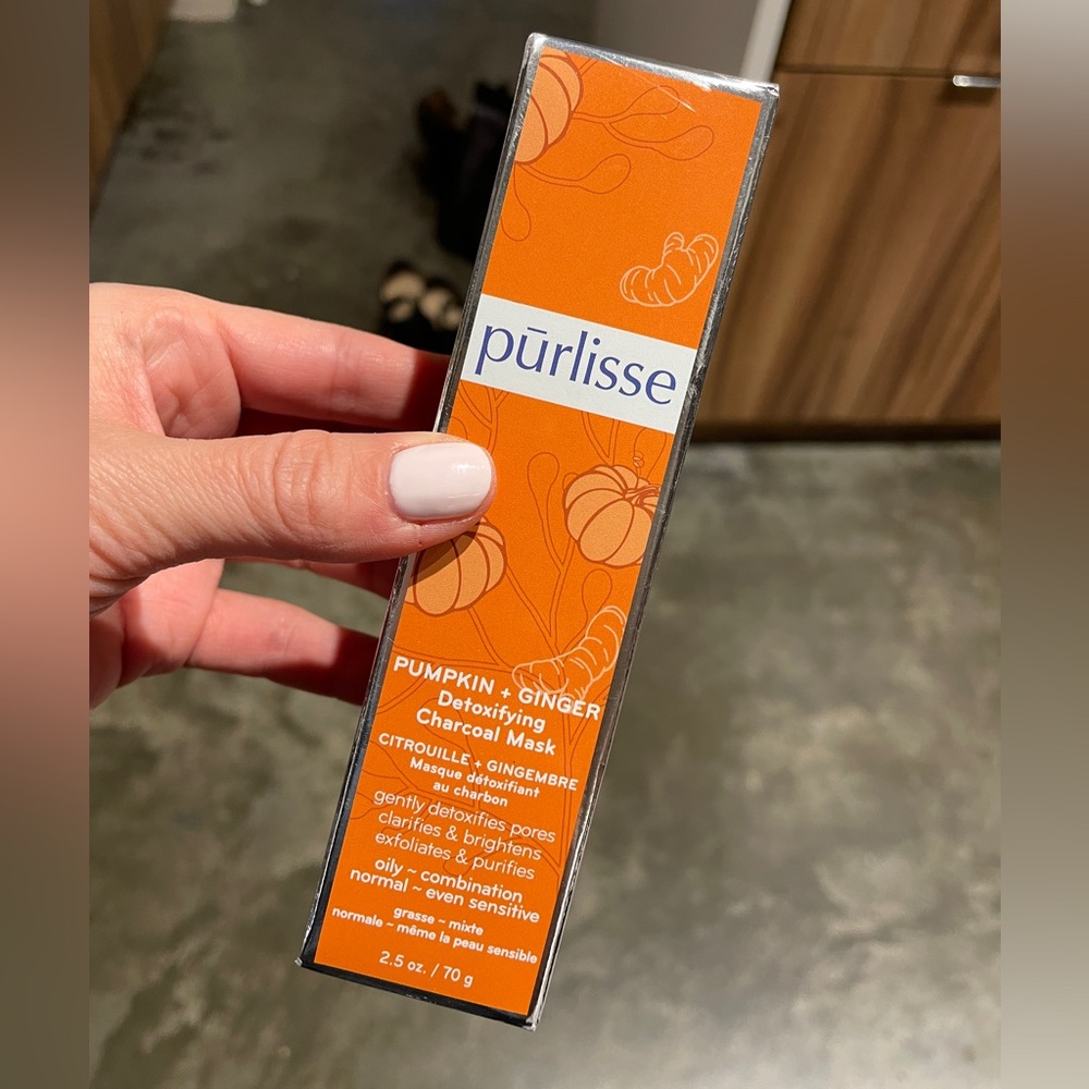 Purlisse pumpkin ginger detoxifying charcoal mask unopened